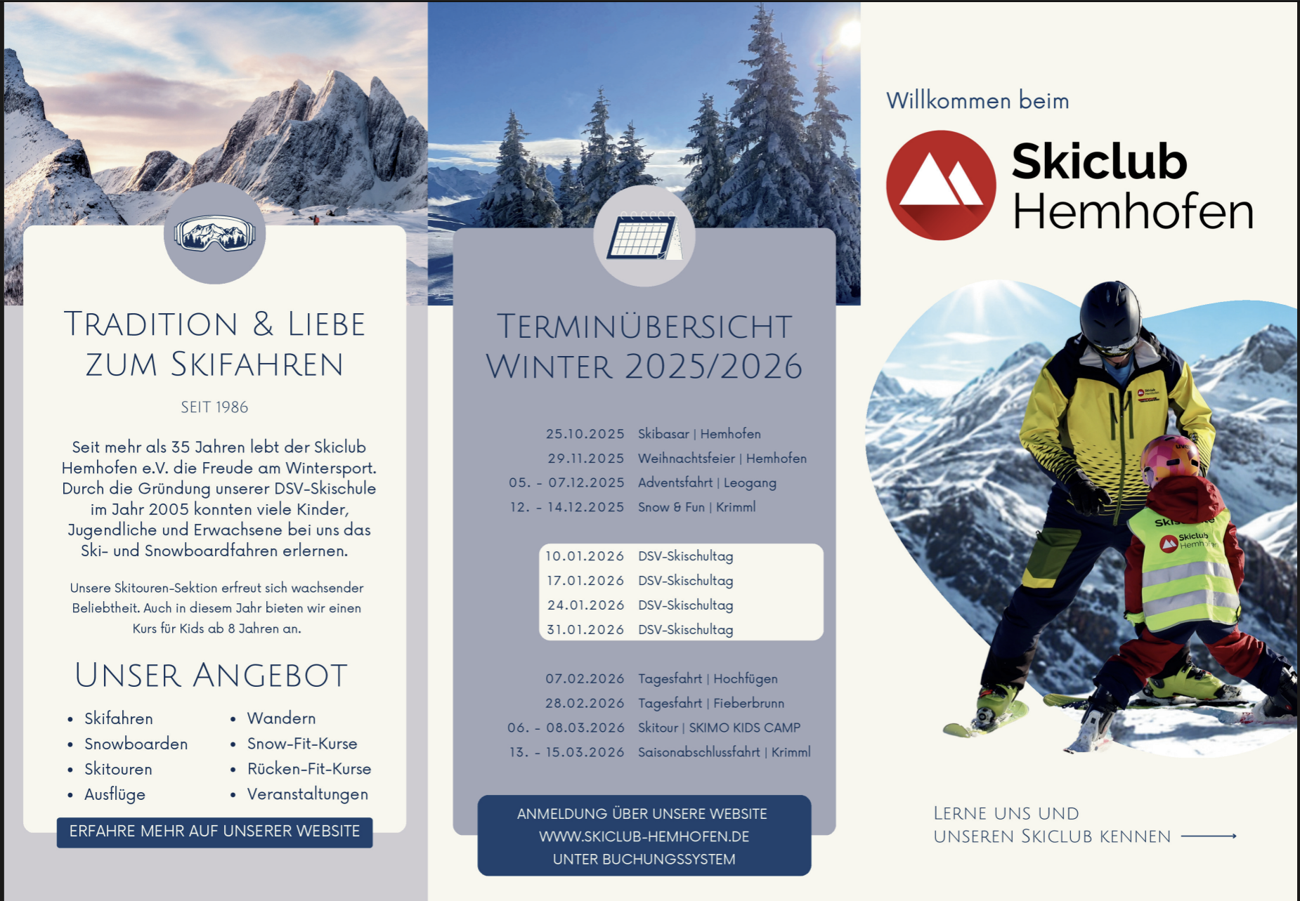 Neuer DSV Skischulflyer 2025/2026