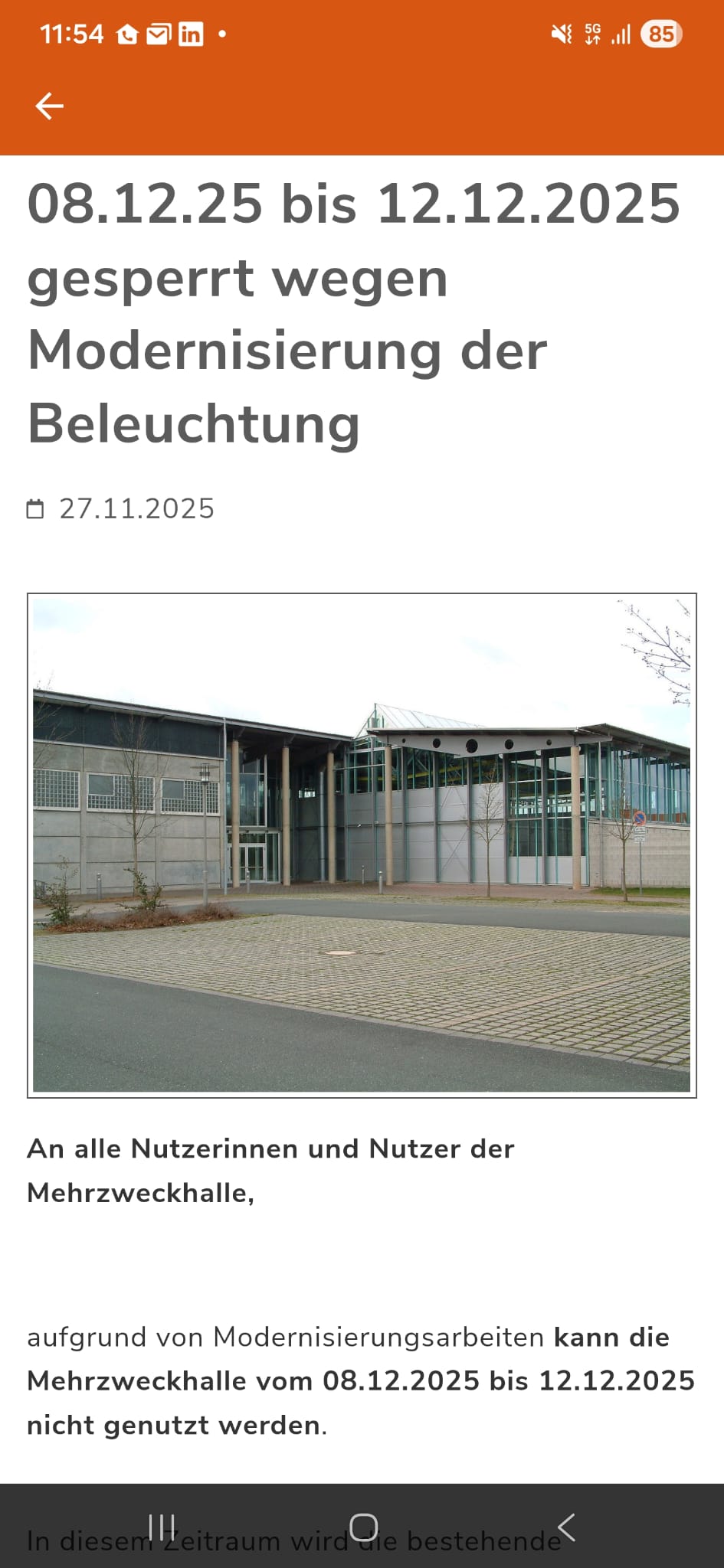 Skigymnastik muss diese Woche entfallen